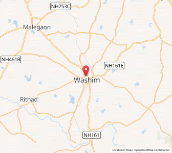 Map of Washim, Maharashtra