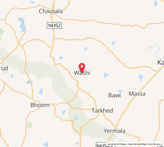 Map of Wasi, Maharashtra