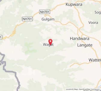 Map of Watsar, Kashmir