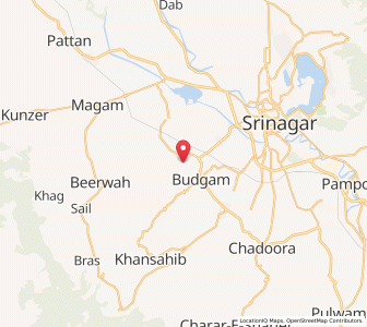 Map of Wattarwain, Kashmir