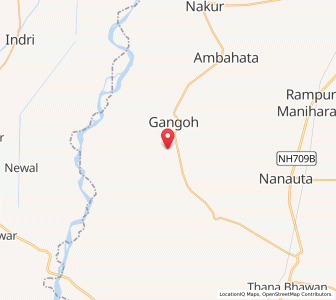 Map of Wazipur, Uttar Pradesh