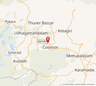 Map of Wellington, Tamil Nadu