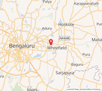 Map of White Field, Karnataka
