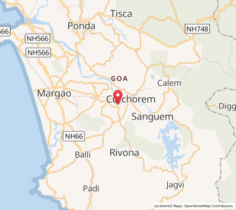 Map of Xeldem, Goa