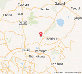 Map of Yadawaram, Andhra Pradesh