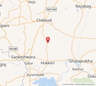 Map of Yadgud, Karnataka