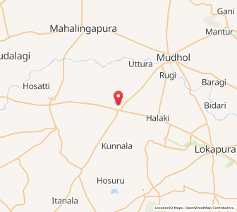 Map of Yadwad, Karnataka