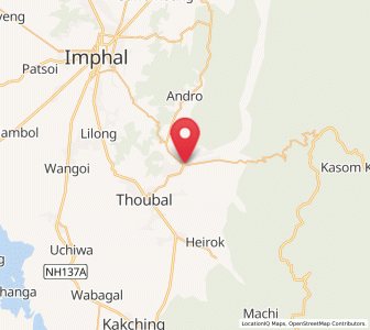 Map of Yairipok, Manipur