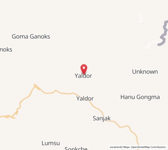 Map of Yaldoda, Kashmir
