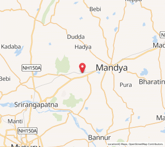 Map of Yaliyur, Karnataka