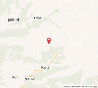 Map of Yamnotri, Uttarakhand