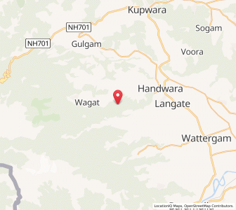 Map of Yamrad Badiyan, Kashmir