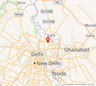 Map of Yamuna Vihar, NCT