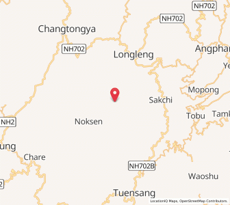 Map of Yangpi, Nagaland