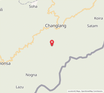 Map of Yanman, Arunachal Pradesh