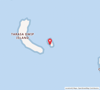 Map of Yat-kirana, Andaman and Nicobar Islands