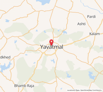 Map of Yavatmal, Maharashtra