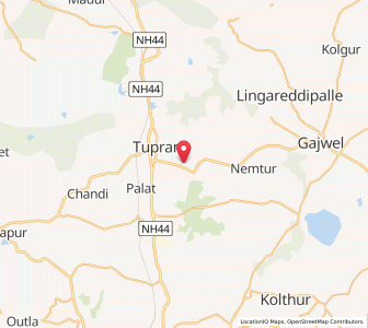 Map of Yawapur, Andhra Pradesh
