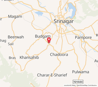 Map of Yechagam, Kashmir