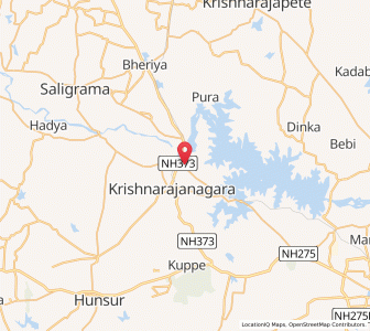 Map of Yedatore, Karnataka