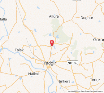 Map of Yedhalli, Karnataka