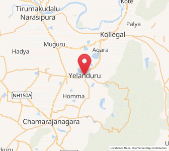 Map of Yelandur, Karnataka