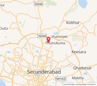 Map of Yemjal, Andhra Pradesh