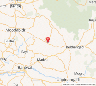 Map of Yenur, Karnataka