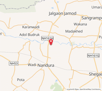 Map of Yerli, Maharashtra
