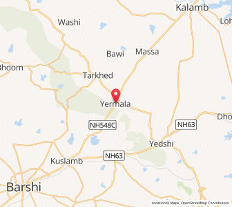 Map of Yermala, Maharashtra