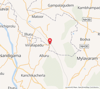 Map of Yerupalem, Andhra Pradesh