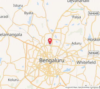 Map of Yesvantpur, Karnataka