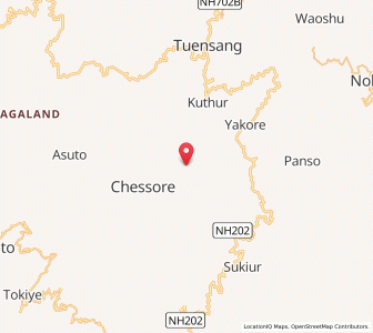 Map of Yimtsung-aenrr, Nagaland