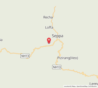Map of Yoto, Arunachal Pradesh
