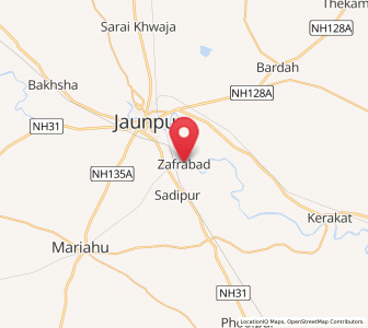 Map of Zafarabad, Uttar Pradesh