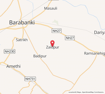 Map of Zaidpur, Uttar Pradesh