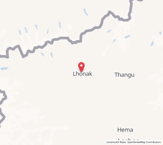 Map of Zakhung, Sikkim