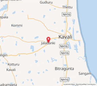 Map of Zaladanki, Andhra Pradesh