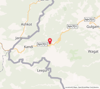 Map of Zaria na Danna, Kashmir