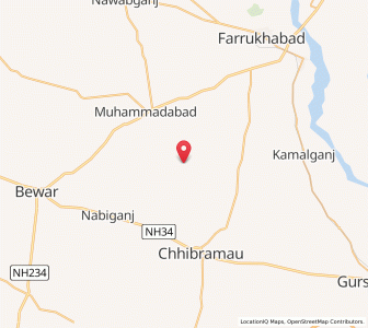 Map of Zindapur, Uttar Pradesh