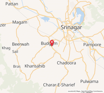 Map of Zurigund, Kashmir
