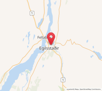 Map of Egilsstaðir, East