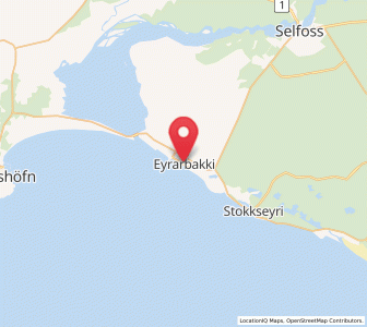 Map of Eyrarbakki, South