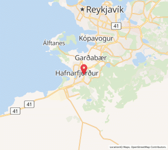 Map of Hafnarfjörður, Capital Region