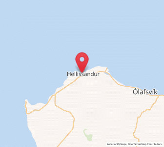 Map of Hellissandur, West