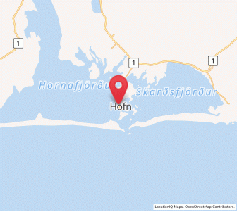 Map of Höfn, East