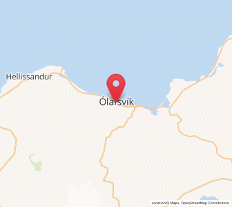 Map of Ólafsvík, West