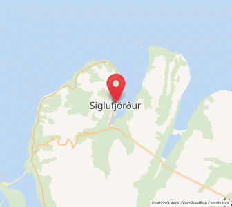 Map of Siglufjörður, Northeast