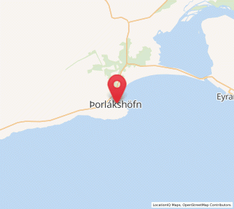 Map of Þorlákshöfn, South