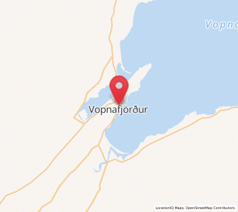 Map of Vopnafjörður, East
